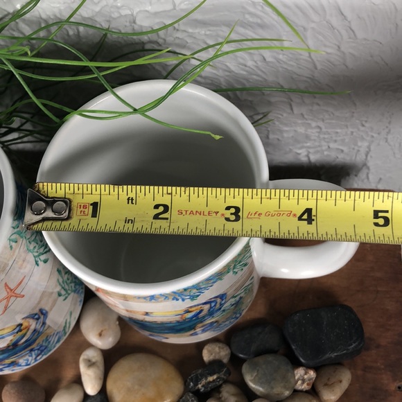 Orca Coating Collection Crab Life Coffee Tea Cocoa Mugs 16 oz Set of 2 - Picture 12 of 16